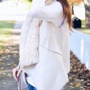 LOFT Reversible Faux Fur Vest (LP)